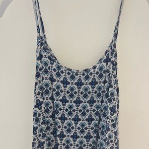 American Eagle Soft & Sexy Blue Multicolor Tank Top